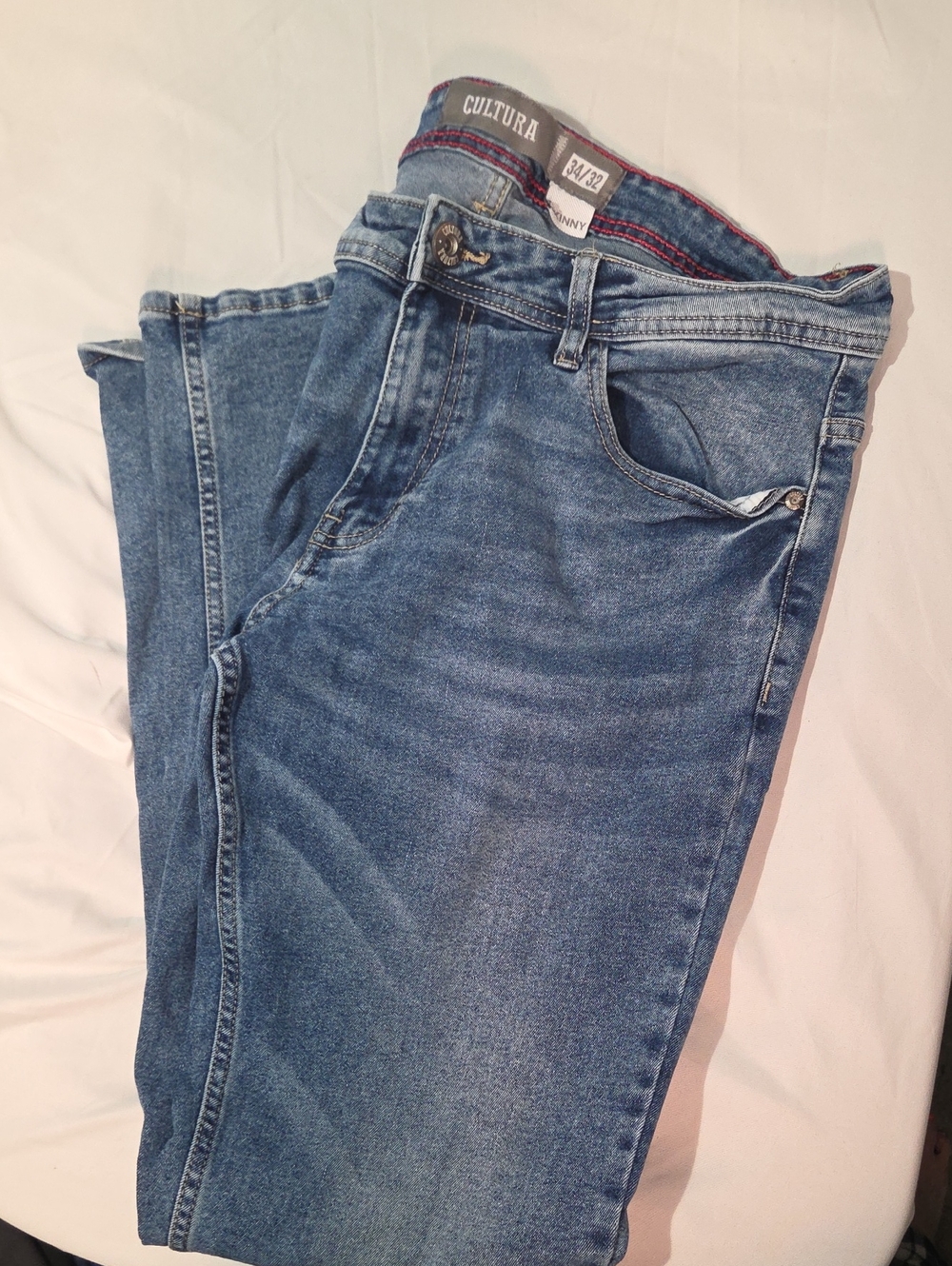 Cultura Slim Straight Men's Jeans in Light Blue